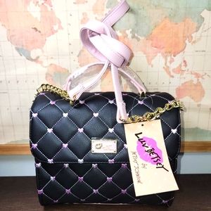 BRAND NEW Luv Betsey Pink/ Black LBADDY Crossbody